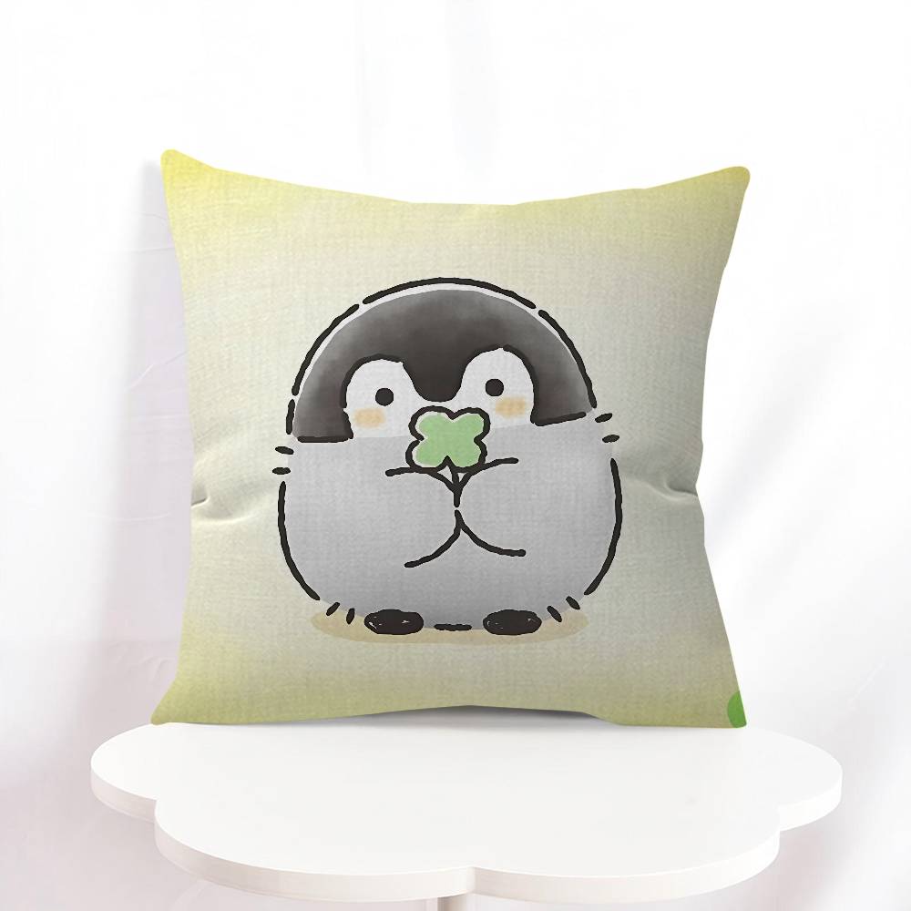 Koupen-chan Мультяшные Наволочки Мультяшные Декоративные Подушки для Дивана Домашние Двусторонние Печать Короткий Плюш Милая Наволочка 16x16Inch
