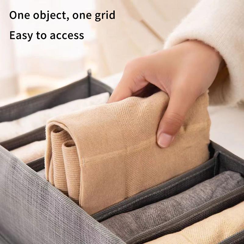 Underwear Organizer 24 Slots Foldable Container Drawer Divider Closet Storage Box for Bras Panties Socks in Bedroom