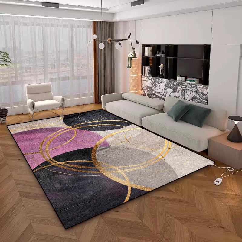 

Modern Geometric Carpet for Living Room Large Area Decoration Home Rugs for Bedroom Soft Non-slip Golden Lounge Sofa Mat 200x300 60*90cm