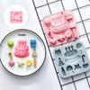 Creative Silicone Baking Mold with Balloon Candle and Cake Decorations for Fun Celebration and Simple Release