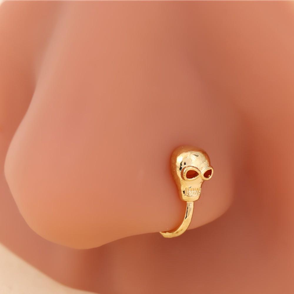 European-Inspired U-Shape Zirconia Heart Nose Clip - Trendy, Piercing-Free Jewelry for Women.