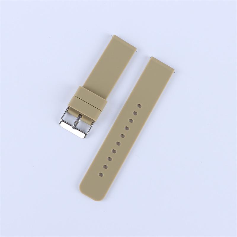 Bracelet de Montre Connectée en Silicone Imperméable Multicolore avec Barres à Dégagement Rapide en Tailles 16/18/20/22/24 mm