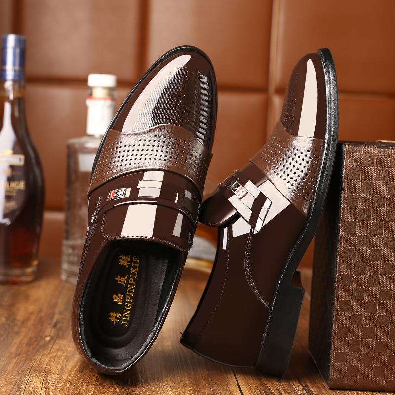 Large size British men's business ins dress leather shoes foreign trade men's shoes fashion lazy single shoes wedding