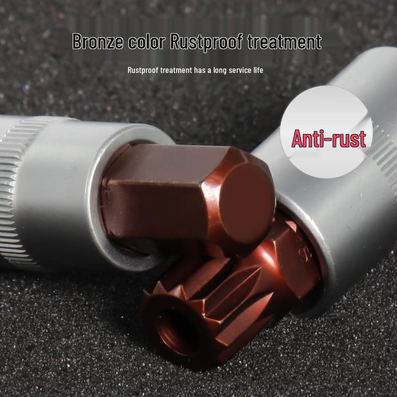 1/2'' Hex Torx Extended 12-Point Impact Socket Set