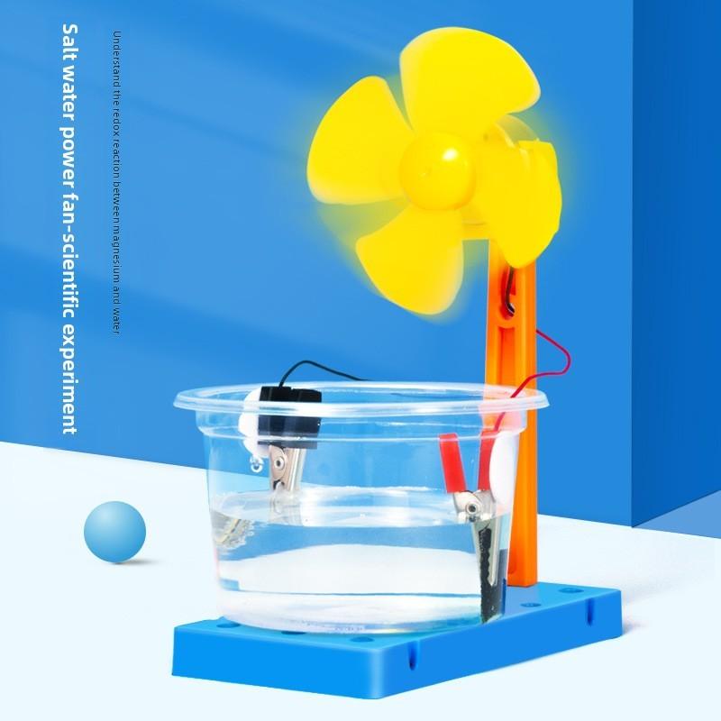 Simulated Saltwater Power Generation Fan Experimental Material Kid Puzzle Toy For Children And Students