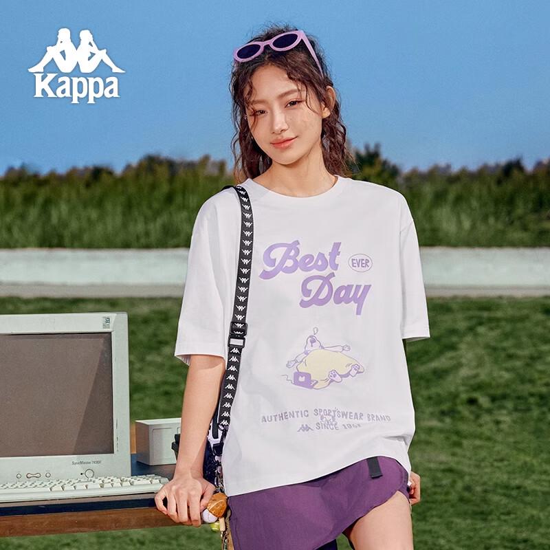 Kappa 2025 Printed Pure Cotton Short Sleeve T-Shirt K0FW2TD82D L