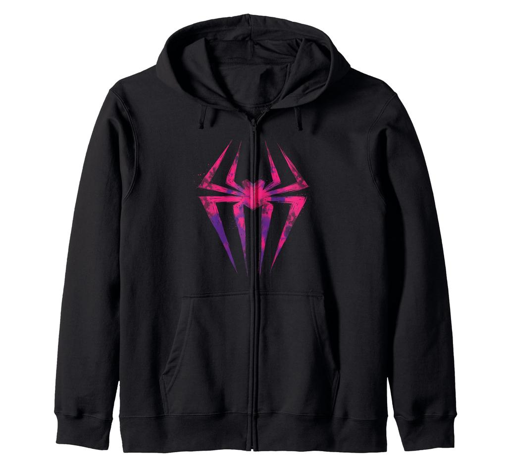 Marvel Spider-Man Into the Spider-Verse Spider-Gwen Icon Reißverschluss-Kapuzenpullover
