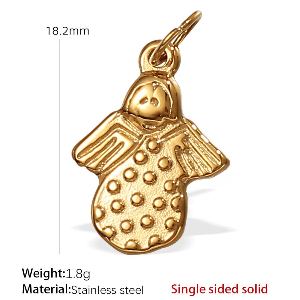 Stainless Steel Turtle Starfish Marine Life Pendant Plated Jewelry Accessories Diy Pendant Necklace