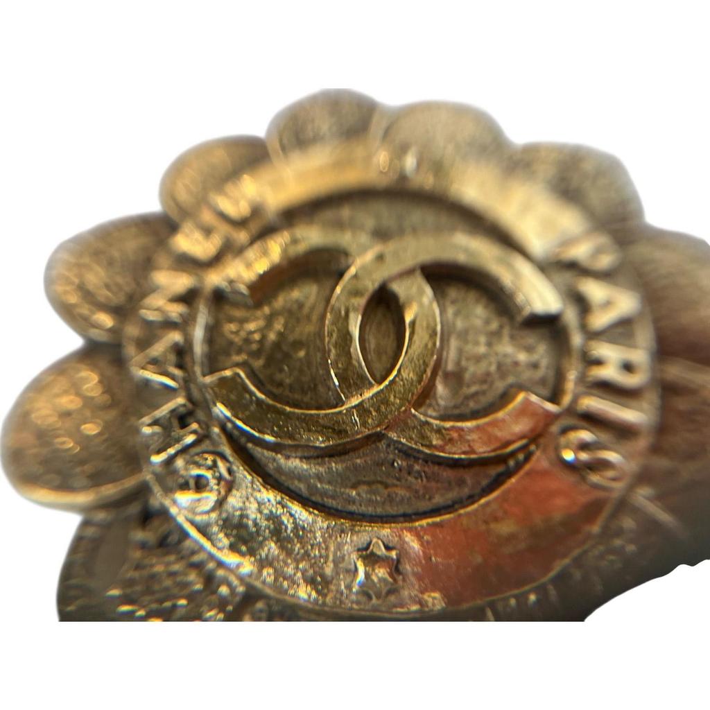 Used CHANEL Vintage Flower Motif Brooch GP