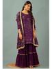 Indian Pakistani Sharara Kurta Dupatta Set Bollywood Top Tunic Kurti Salwar Kameez Punjabi Suit