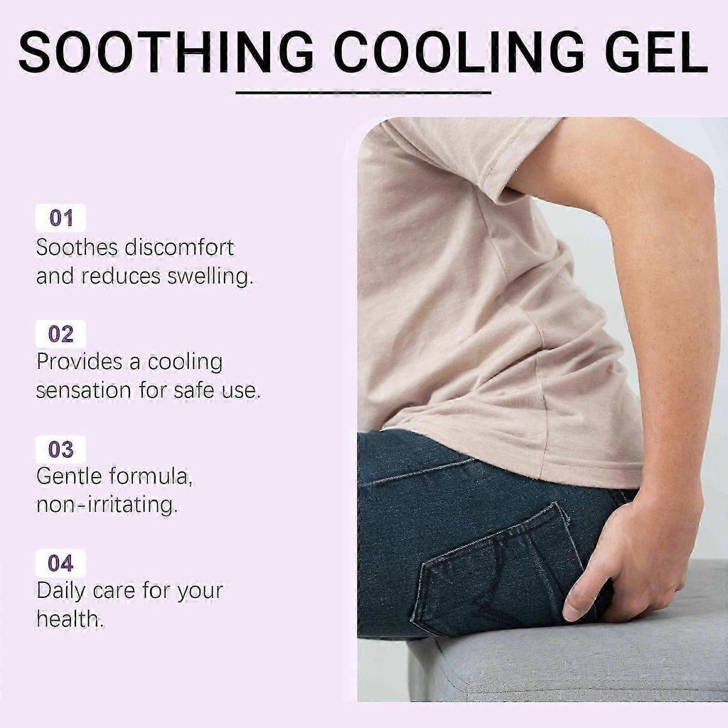 1-3x Soothing Anal Care Gel for Perianal Discomfort Relief Hemorrhoid Itching Burning Hydrating Formula for Sensitive Skin 25-26