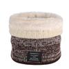 Fleece Lined Knitted Scarf Double-Layer Warmer Neck Tube Winter Neck Gaiter Thick Windproof Circle Loop Scarves Outdoor Riding