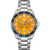 Runner Yellow Dial Stainless Steel Silver Gents Quartz Watch 1514206