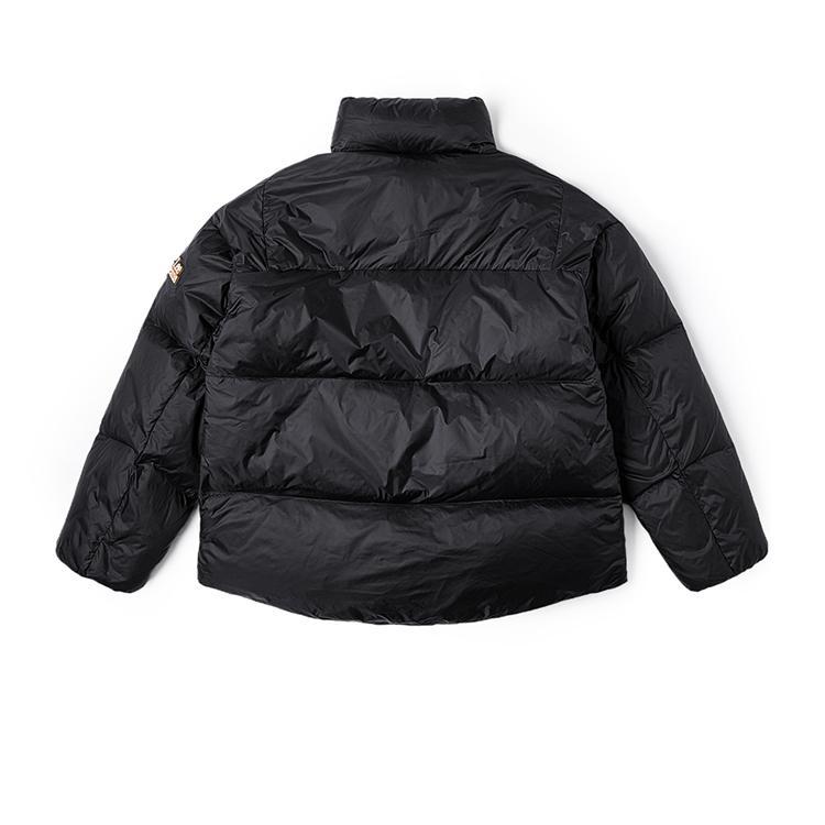 Lee Stand Collar Solid Color Duck Down Comfortable Quilted Design Warm Retaining Dark Series Down Jacket Women outerwear Black LWT008258204579K11000