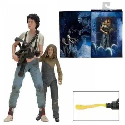 30th Anniversary Aliens Ripley Rescuing Newt Collectible Model Doll Action Figure Toy
