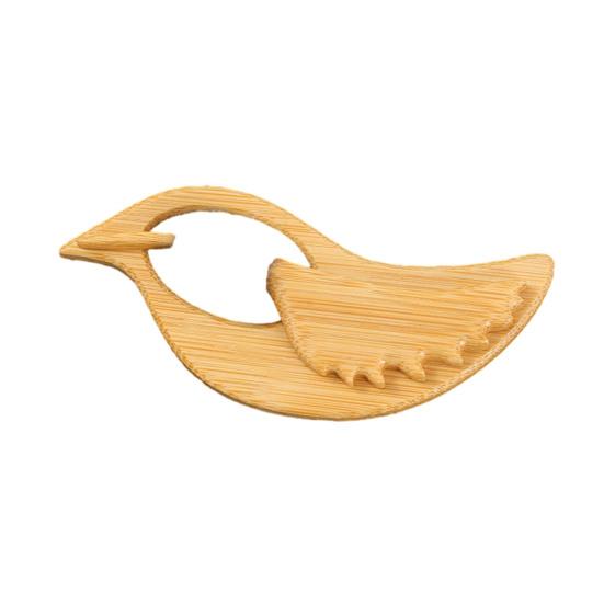 Wooden Animal Brooch Cute Dog Cat Sweater Pin Handcrafted Bird Rabbit Bear Turtle Scarf Brooch Pin for Sweaters Scarves Shawls