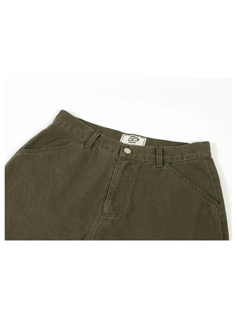 GUBIN Studded Pattern Cotton Pants