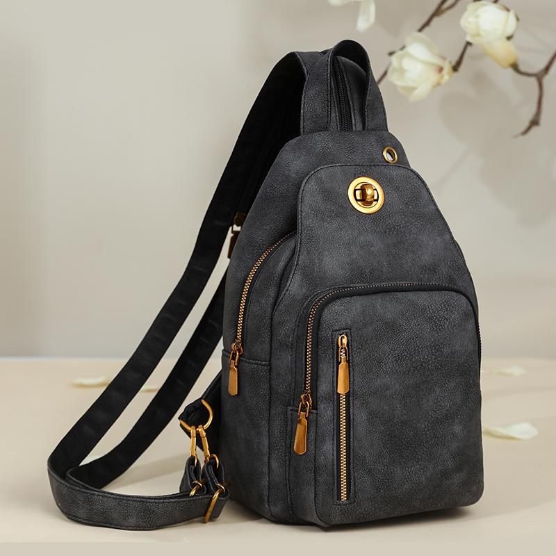 Waterproof Women's Lightweight Chest Bag Multifunctional Backpack Travel Bag