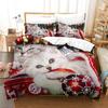 Christmas Theme 3D Printed Duvet Cover Microfiber Bedroom Decor Christmas Bedding Set Soft Breathable For Adult Student Gift Nan