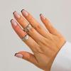 Fashionable Adjustable Flower Rings Set With Stylish Pearls Highlight Accessory for Women’s Everyday And Party Looks