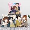 Japanese Classic Anime Horimiya Vintage Pillow Case Fashion Square Pillowcase Bedroom Sofa Room Ins Decoration Leisure