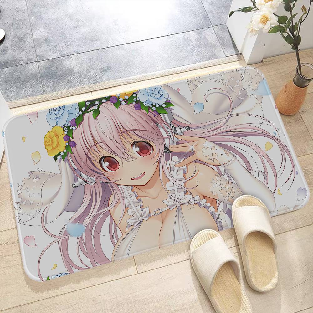 1PC Idol SUPER SONICO Entrance Door Mat Washable Non-Slip Living Room Sofa Chairs Area Mat Kitchen Welcome Doormat