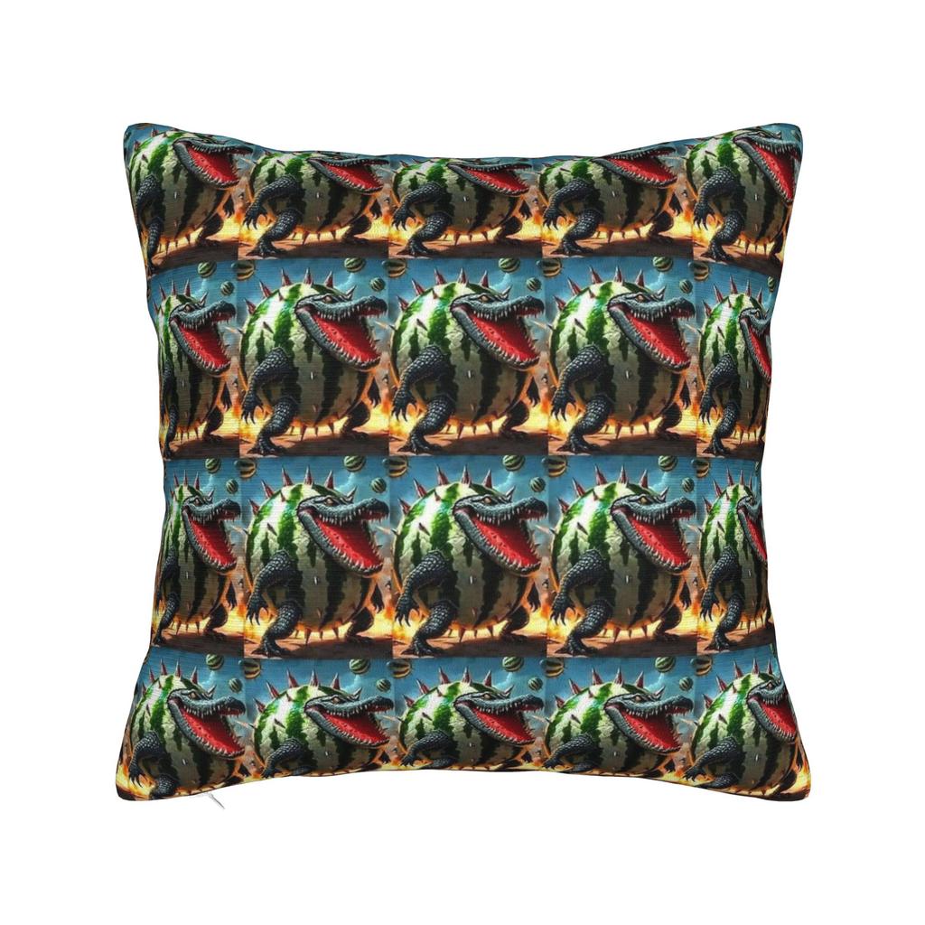 Watermeloni Crocodili Brainrot Fusion Italian Meme Pillowcases Cute Funny Pillow Case For Couch Sofa Bedroom Comfy Pillow Cover