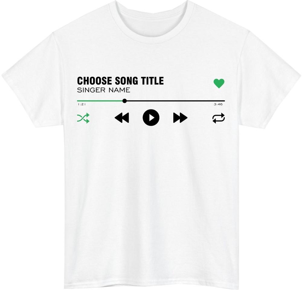 Custom Band Merch Style TShirt Your Favourite Song Artist Unisex Tee