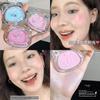 Shiny Powder Pearl! LEEMEMBER Bear Series Satin Light Multi-Purpose Pink Water Light Highlight Brightening Blush Expansion Color