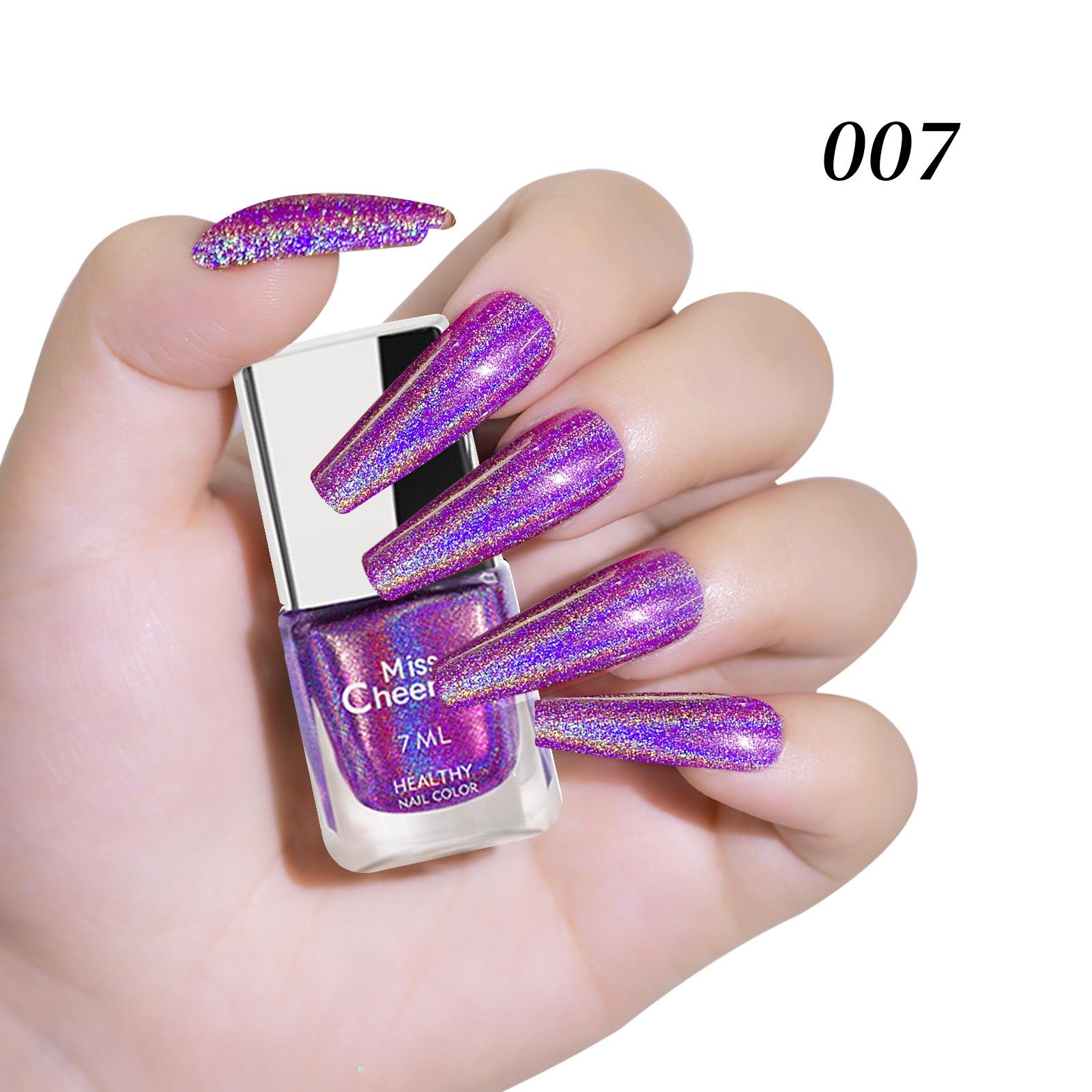 

Лак для ногтей с лазерными блестками, цветной фантазийный лазерный лак для ногтей