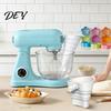 Silicone Flour Funnel for Stand Mixers And Bowl Cover Kitchen Aid Mixer, Mess Free Collapsible Pouring Shield Attachment, 3 in 1 Mixer Accessories