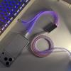 Ein zu Zwei Geflochtenes RGB-Farbverlauf Leuchtendes 8K Magnetische Achse Mechanisches Tastatur Datenkabel Für Carplay