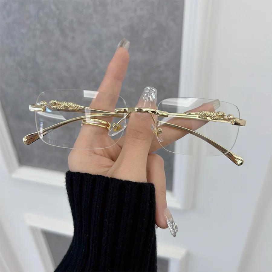 Fashion Retro Square Glasses Women Men Rectangle Vintage Eyeglasses Frame Male Clear Lens Mirror Outdoor Transparent Lens