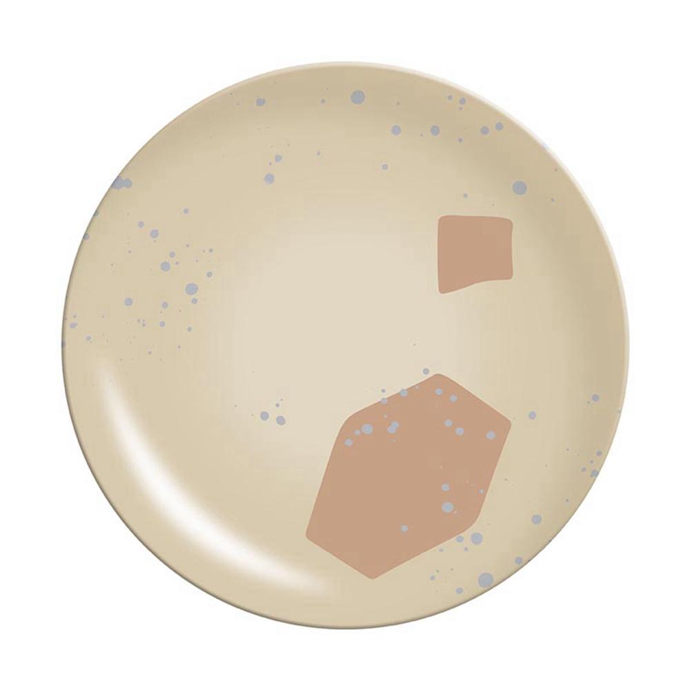 Natural Bamboo Fiber Plates Dinnerware Modern Creative Pattern Reusable Unbreakable Plates