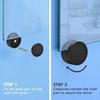 4 Pack Mirror Holder Clips Zinc Alloy for Bathroom Use Designed for 3mm to 5mm Glass Thickness Chic Black Finish