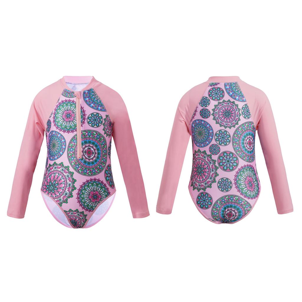 Badeanzug Für Baby-Mädchen (6 Monate - 3 Jahre) | Langärmelig Mit Erdbeer-Print & Sonnenhut | LSF 50+