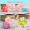 Fruits Cat Resin Art Piece Cute Desktop Ornament For Home And Celebration