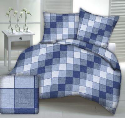 Bedding From Kora 160X200 Pattern Picnic Check Navy Blue