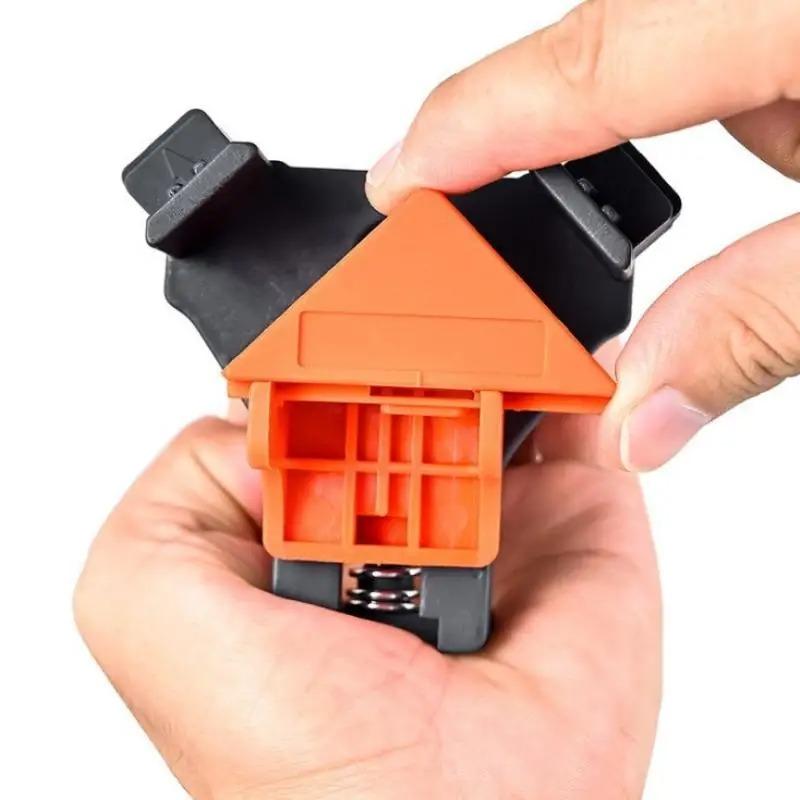 1/4PCS 90 Degree Corner Clamps Wood Working Tools Right Angle Clamps Clip Clamp Tool For Woodworking Corner Clip Fixer Corner