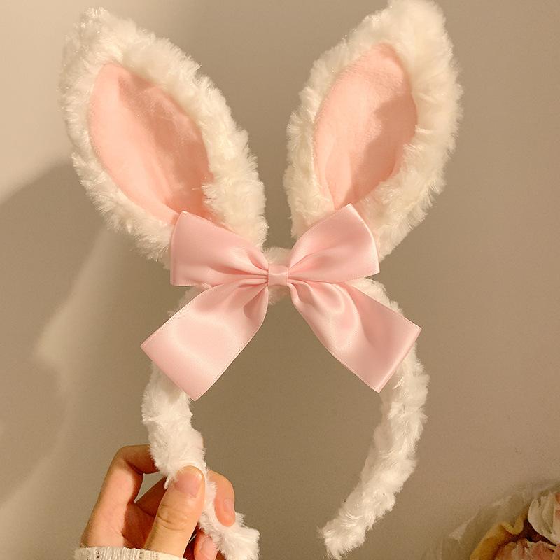 Easter Headband Cartoon-Inspired Party Props Hairband Lolita Cosplay Headwear Playful Rabbit Ear Headband For Themed Parties