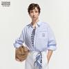 Teenie Weenie Women's Collegiate Striped Button-Up Shirt