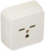 Lighting 2-Pole Grounding Exposed Outlet DC2102E W