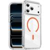 The New Crystal Shield Magnetic Ring Is Suitable for iphone17ProMax High Skin Transparency Mobile Phone Case, Anti-drop Apple 17 Protective Case.