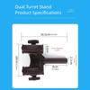 2 In 1 Adjustable Rod Rest For Fishing Chairs And Boxes Light weight Design Quickly Setups Mechanism