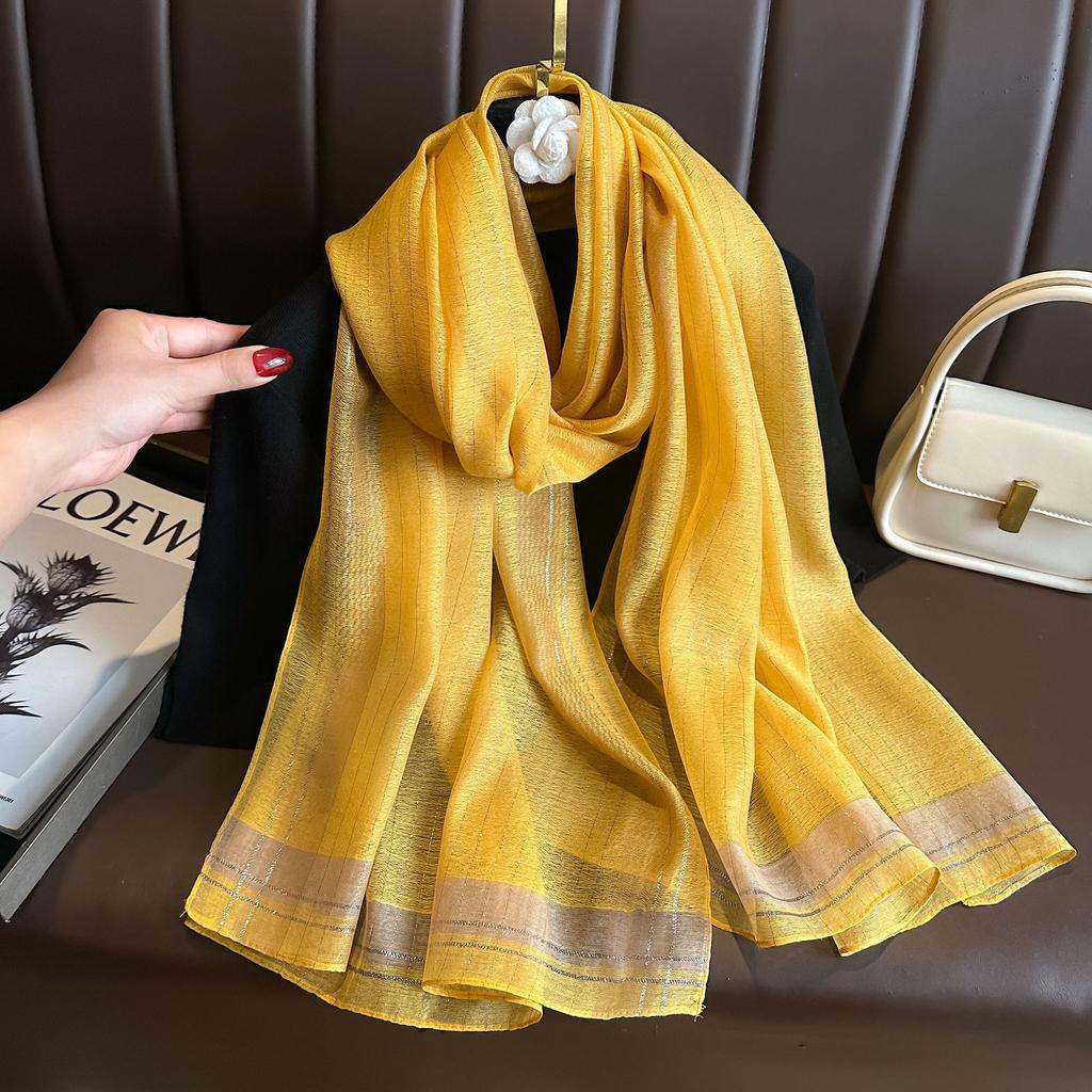 Long Silk Wool Scarf Shawls and Wraps for Women Foulard Luxury Brand Hijab New Lady Pashmina Neck Scarves Bandana Poncho