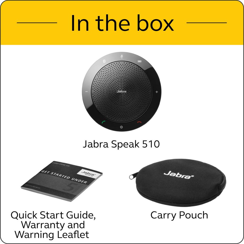 GN Audio Japan Jabra Speakerphone with USB and Bluetooth connectivity [Jabra Speak 510 UC] 7510-209 [Used]