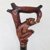 Handgesneden Houten Apenhoofd Wandelstok Stijl Stok
