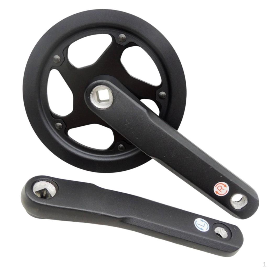 Crankset with 38T Chainring Aluminum Alloy for Commuters