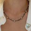 TWO BALL LAYERED NECKLACE