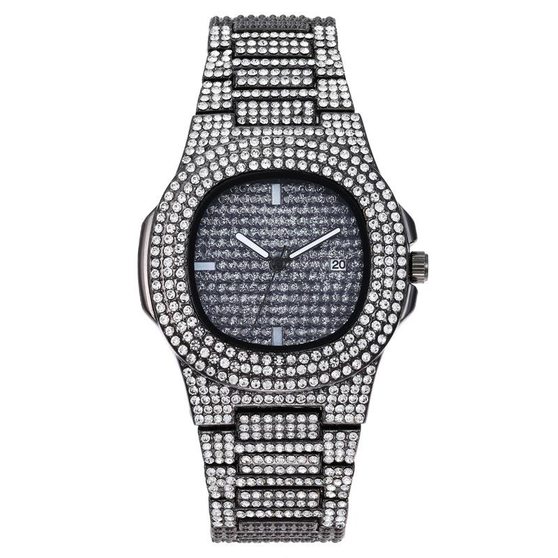 Gypsy Steel Belt Diamond Men'S Watch High-End Fashion Rhinestone Quartz Women'S Watch